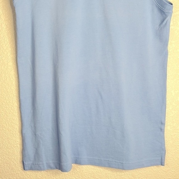 Ashworth Academia Blue Sleeveless Polo Golf Shirt Size Small - Picture 3 of 7